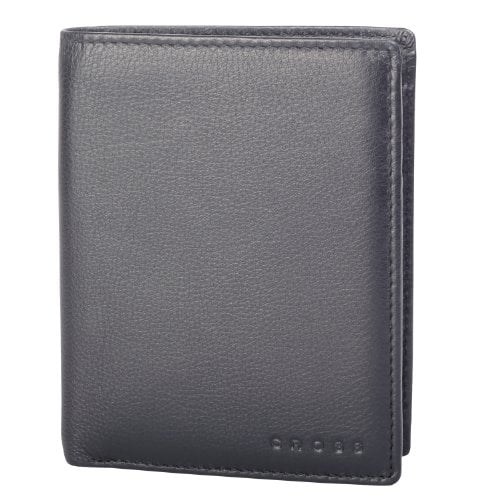 Coffee Cross Mens Genuine Leather Bi-fold Wallet with Credit Card and Currency Compartment 